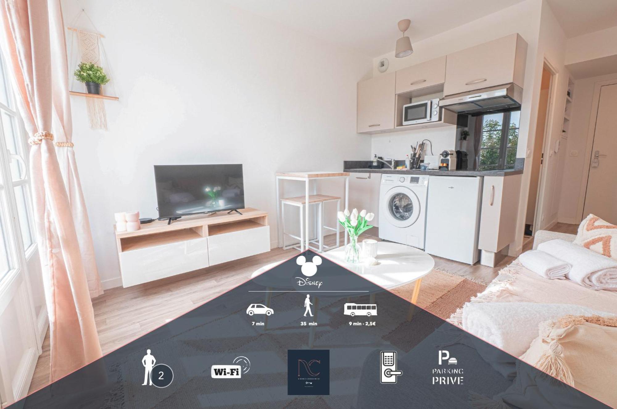 *Disneyland-Paris* Studio, 2Pers, Parking, Wifi 塞里斯 外观 照片